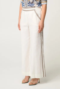 Once Was - Zara Linen Viscose Pant in Ivory
