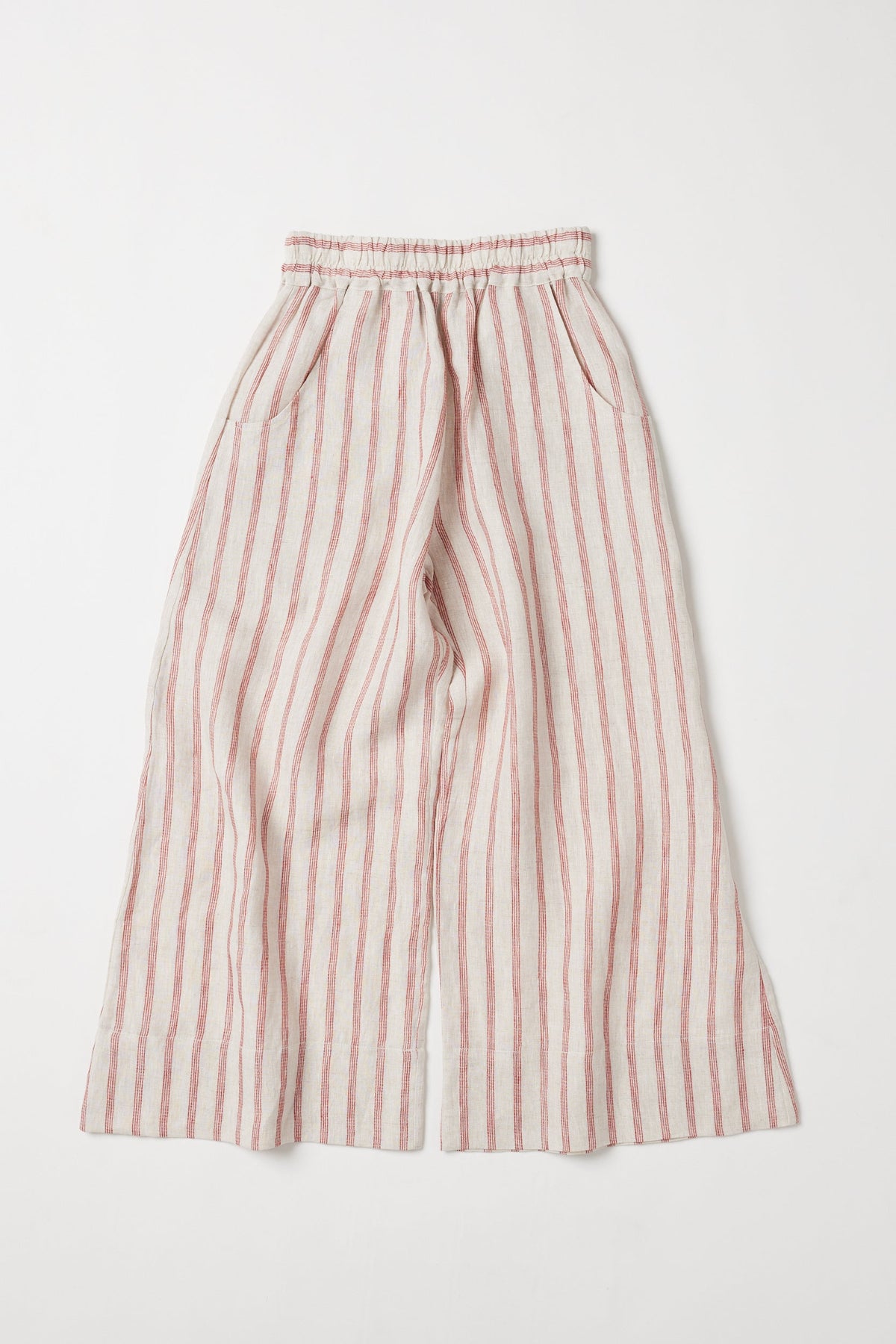 Eva's Sunday Oliver Pull On Pant Burnt Sienna Stripe front