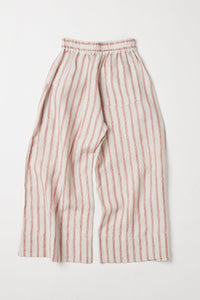 Eva's Sunday Oliver Pull On Pant Burnt Sienna Stripe back
