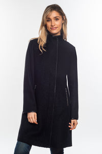 Sabena - Multi Fabric Pu Trim Coat