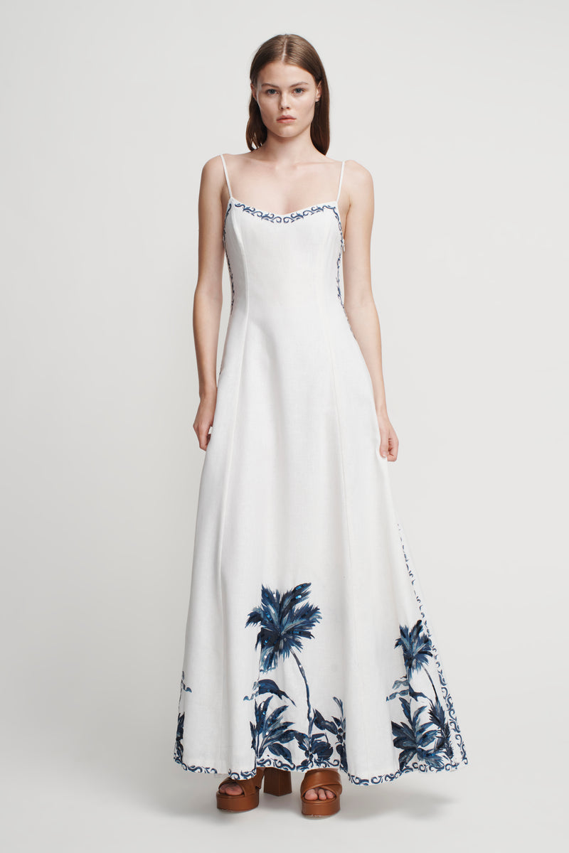 Hansen & Gretel - Pepper Maxi Dress - Blue Hawaiian