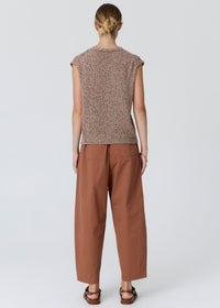 POL Alma Barrel Pant Toffee detail