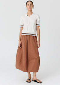 POL Dahlia Knit Polo White/Toffee front