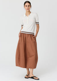 POL Dahlia Knit Polo White/Toffee back