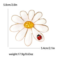 Daisy & Lady Bug Brooch