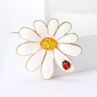 Daisy & Lady Bug Brooch