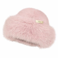 Faux Fur Peruvian Hat - Pink