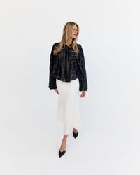 Eder by Anna Sensuel A-line midi skirt in ivory