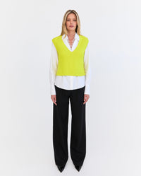 Eder by Anna Astrid knit vest in citrus