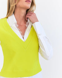 Eder by Anna Astrid knit vest in citrus