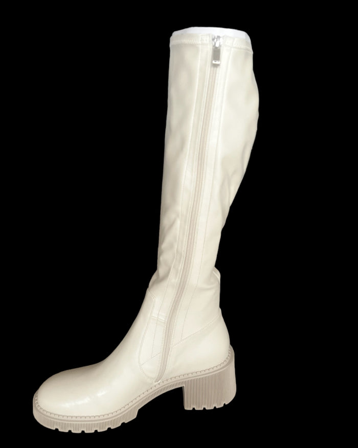 Django & Juliette Zina Stretch Knee High Boot - Almond