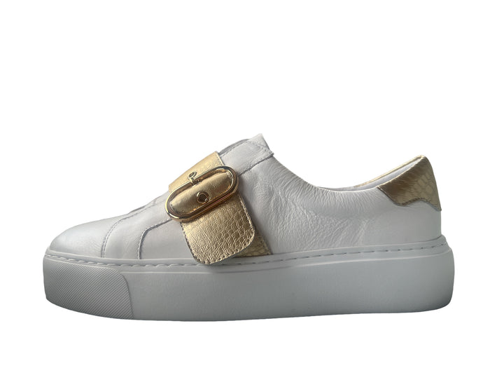 Mollini Chief Mo Sneaker - White & Gold