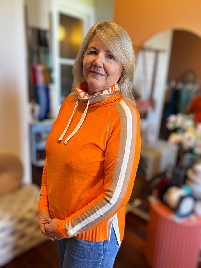 Knitted Sweater - Orange