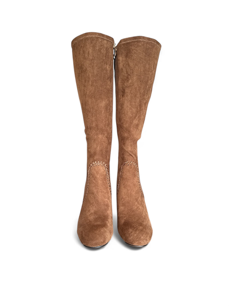 Mollini Microfibre Boot - Chocolate