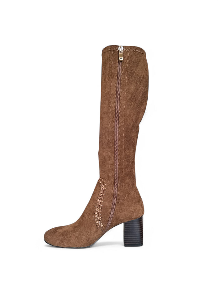 Mollini Microfibre Boot - Chocolate