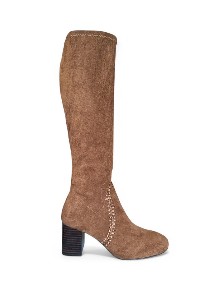 Mollini Microfibre Boot - Chocolate