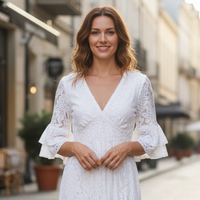 Astrid - Boho Dress - White