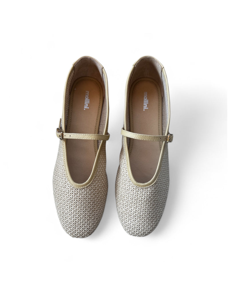 Mollini Havens Natural/Camel Woven Leather