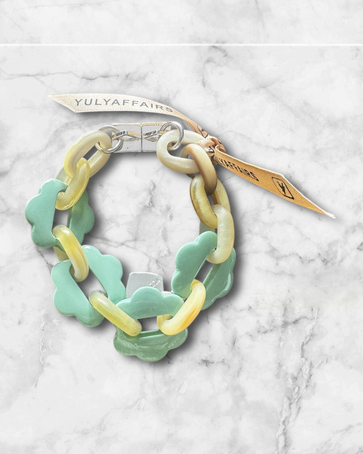 Fiora Horn and Brass Bracelet