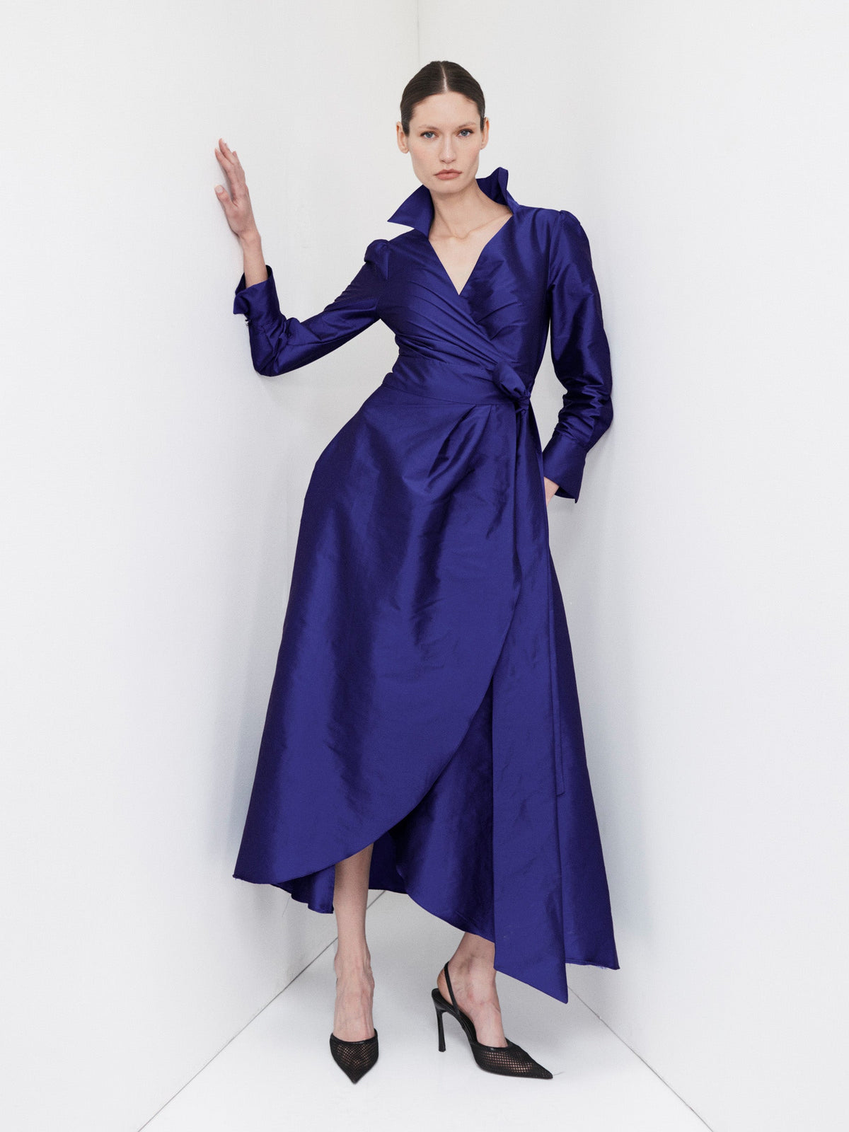 Moss & Spy Portia Dress in Luminous Blue