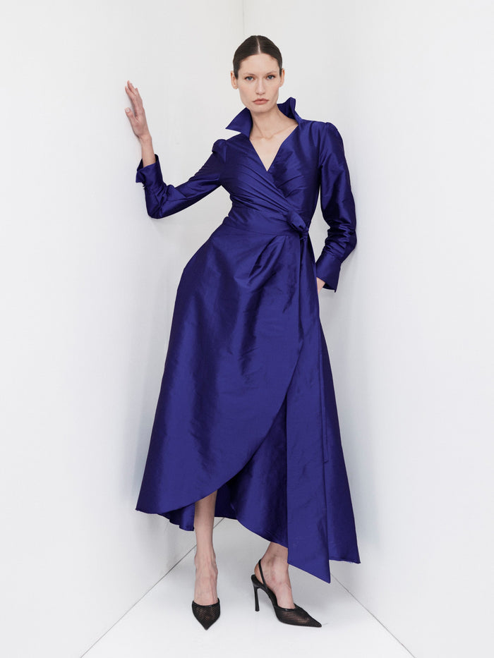 Moss & Spy Portia Dress in Luminous Blue