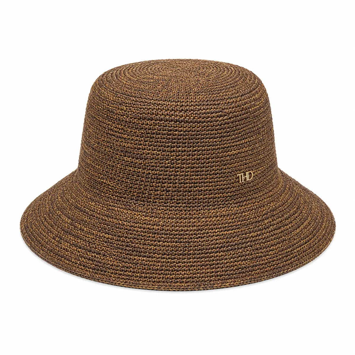 Positano Raffia Sun Hat - Chocolate