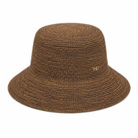 Positano Raffia Sun Hat - Chocolate