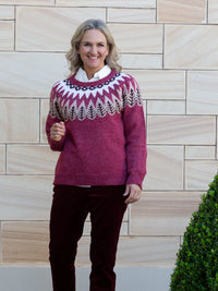 Round Neck  Fairisle Sweater