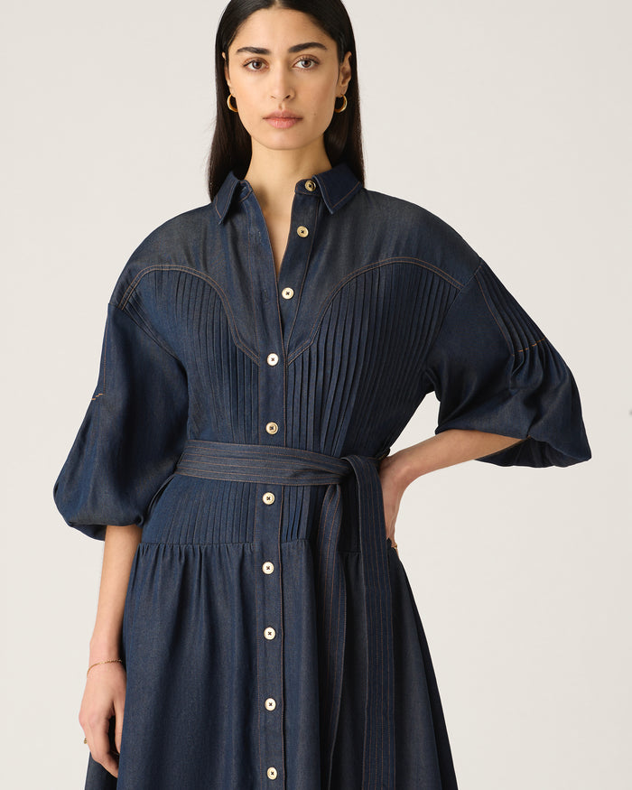 Cleo Denim Shirt Dress- Mos the Label
