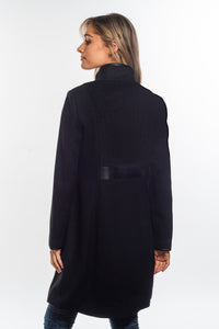 Sabena - Multi Fabric Pu Trim Coat