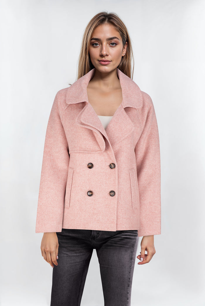 Sabena - Pretty in Pink Pea Coat