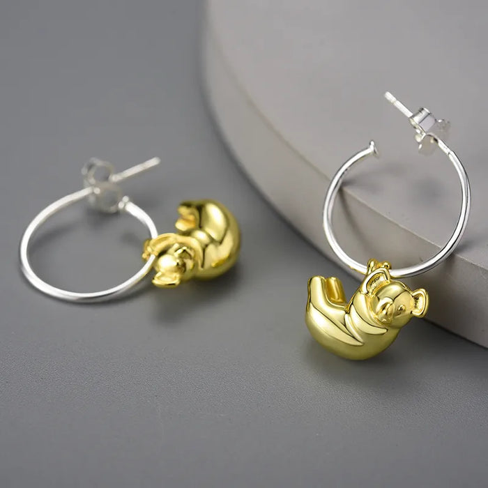 Silver/Gold Koala Ear Cuff