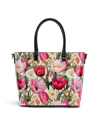 Spring Tulip Patent Leather Bag