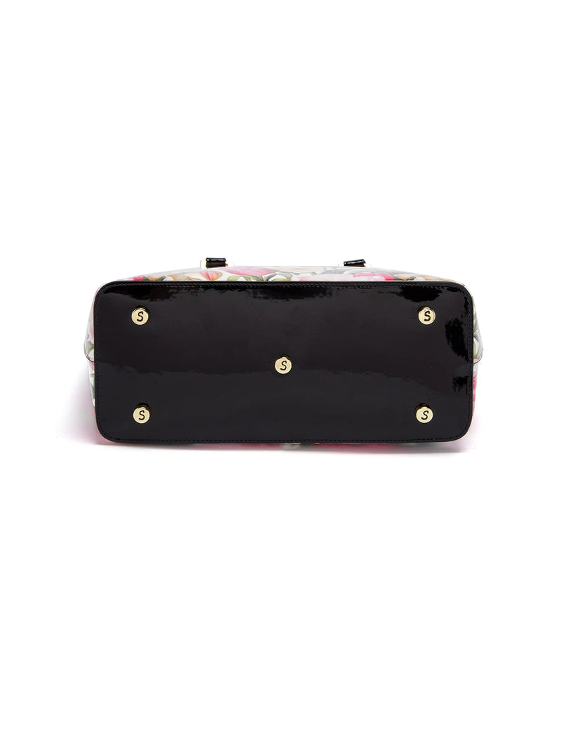Spring Tulip Patent Leather Bag