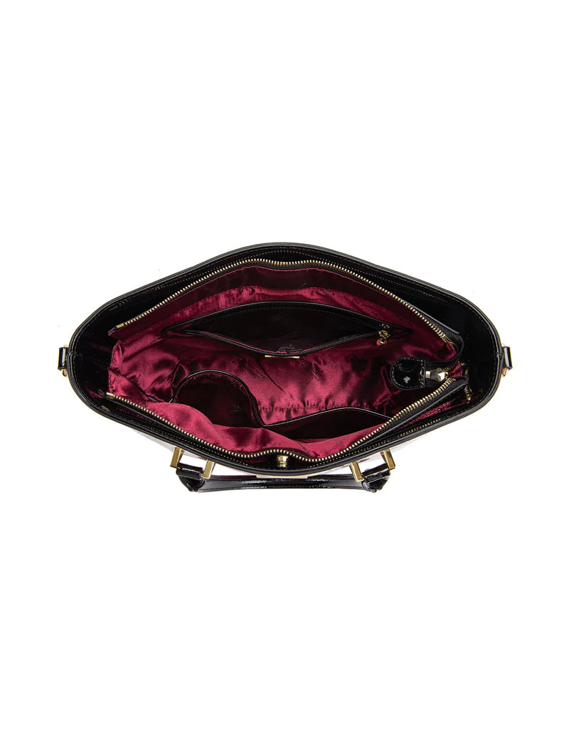 Spring Tulip Patent Leather Bag