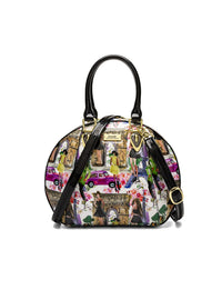 Serenade Paris Round patent leather bag