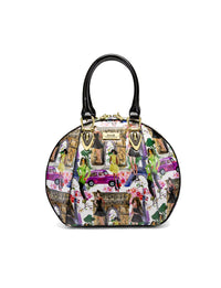 Serenade Paris Round patent leather bag