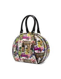Serenade Paris Round patent leather bag