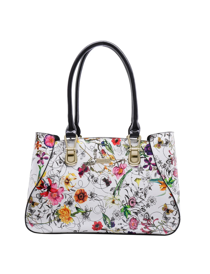 Botanics Patent Leather Shoulder Bag