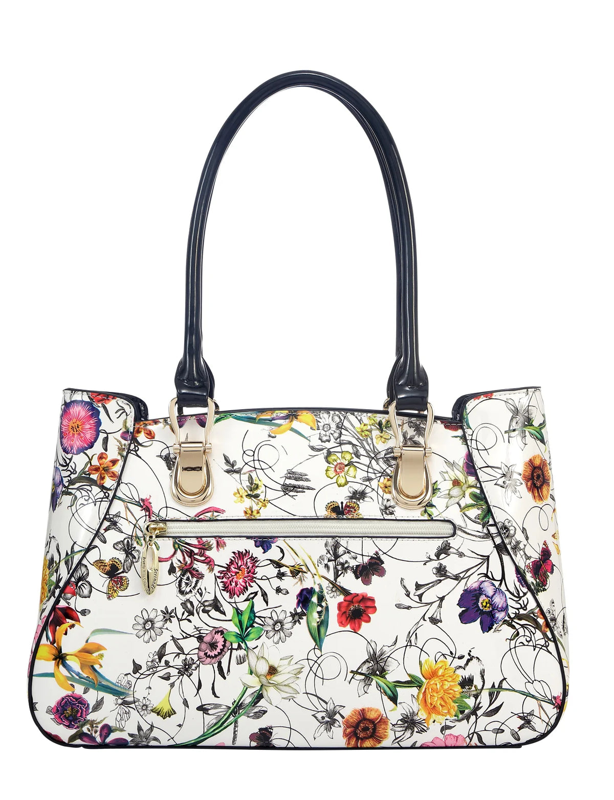 Botanics Patent Leather Shoulder Bag