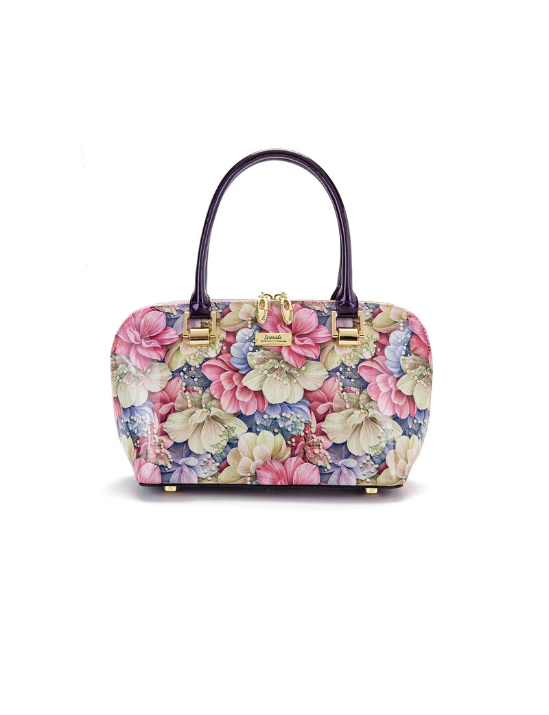 Angelique Small Grip Handle Leather Bag