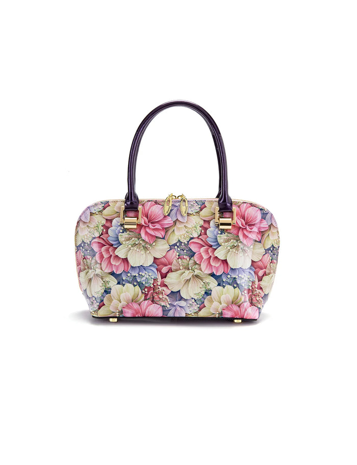 Angelique Small Grip Handle Leather Bag