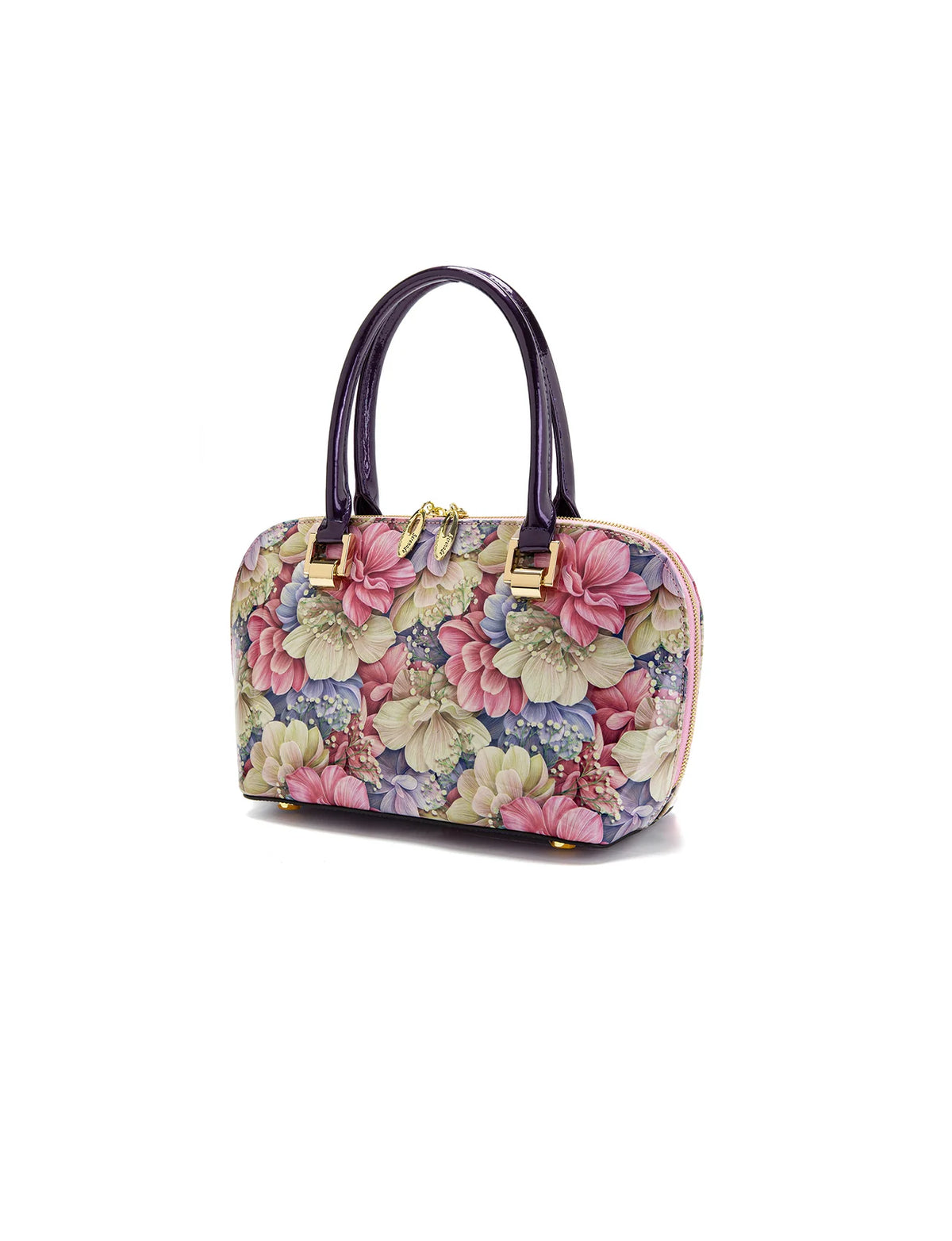 Angelique Small Grip Handle Leather Bag