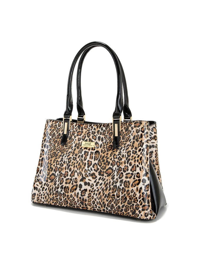 Wild Cat Patent Leather Tote