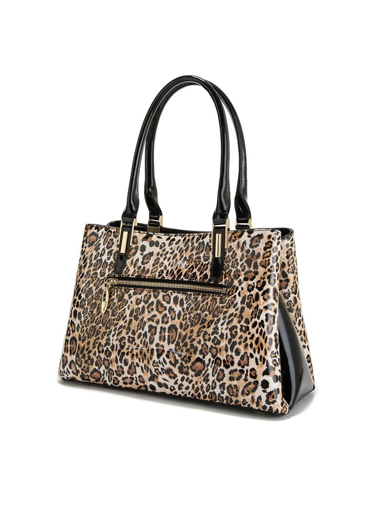 Wild Cat Patent Leather Tote