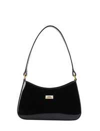 Allura Patent Leather Bag with RFID - Black