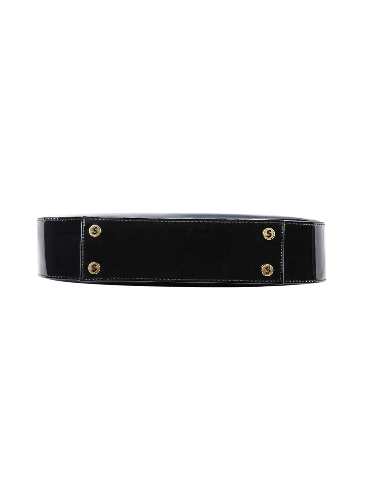 Allura Patent Leather Bag with RFID - Black