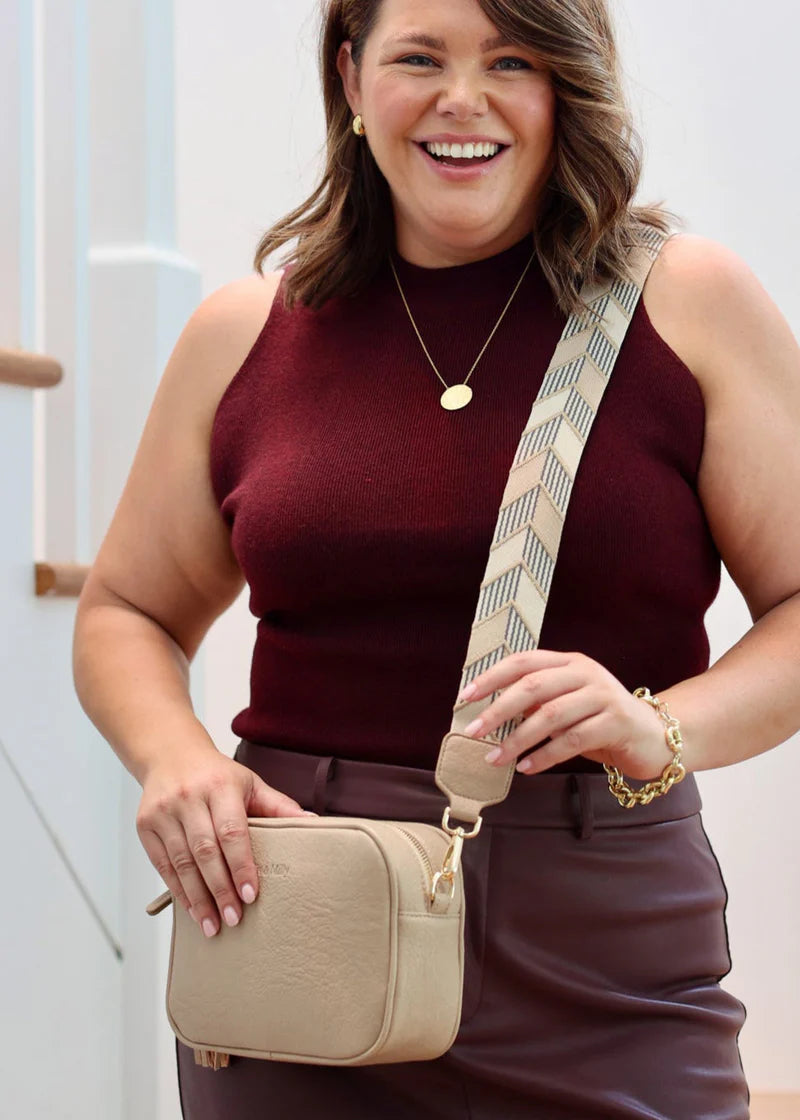 Sally Crossbody Handbag - Latte