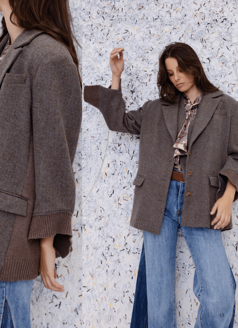 M.A Dainty - Bagsy Camel Tweed Blazer/Coat