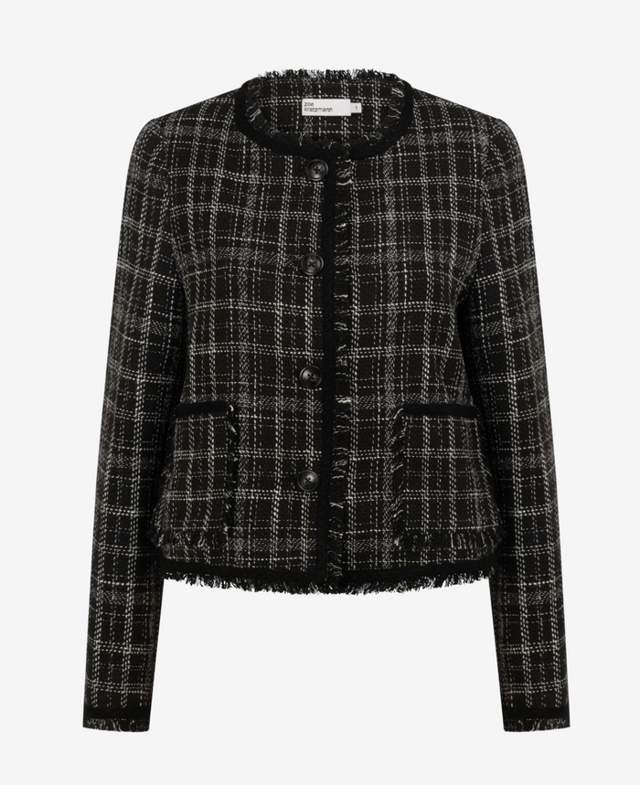 Zoe Kratzmann - Quill Jacket - Black Porcelain Check